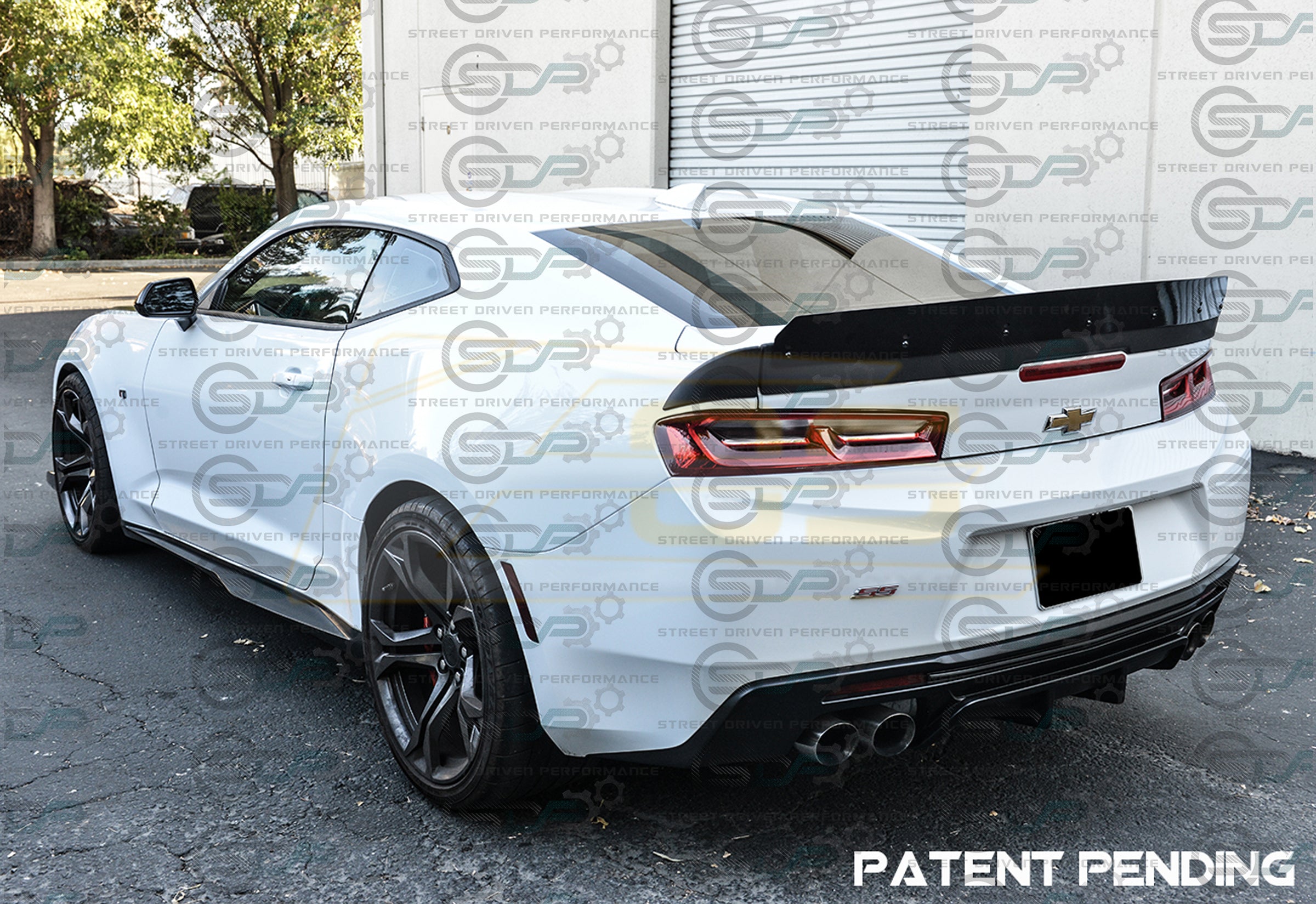 2016-2018 6th Gen Camaro - "Type 1 Track Package" Rear Trunk Spoiler with Extended Wickerbill - for all models